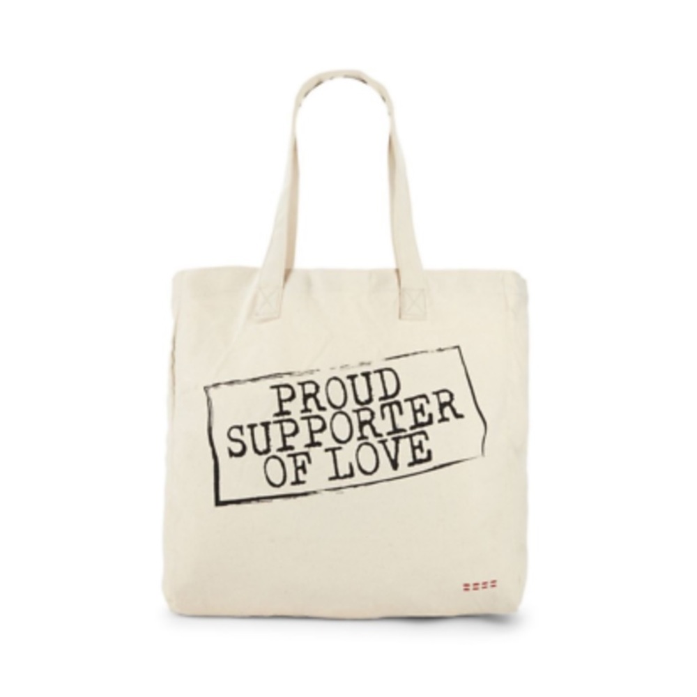 NWT • Peace Love World • Proud Supporter of Love Tote Bag